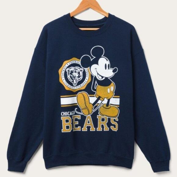 Tops - Chicago Bears Mickey Sweatshirt Hoodie Retro 90S Collection